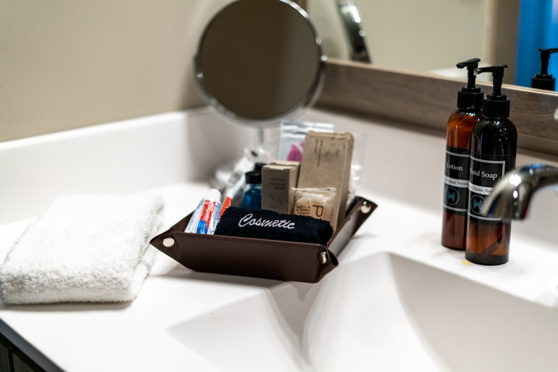 Indulge in thoughtfully curated amenities-premium toiletries and fresh towels await your arrival for a truly pampered experience.