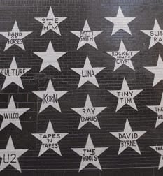 First Avenue star wall of musicians.