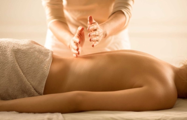 Stock image of person getting a massage.